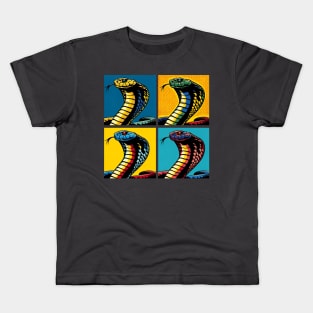 King Cobra Pop Art - Cool Snake Kids T-Shirt